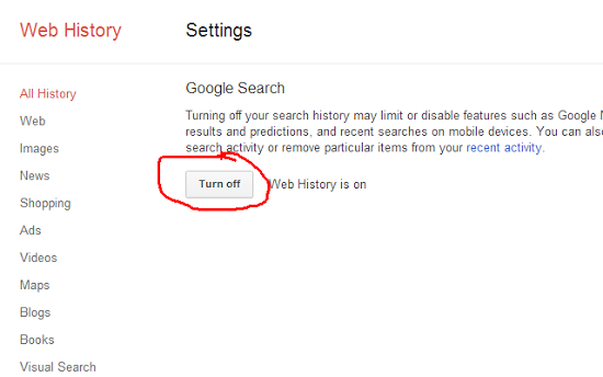 How to Delete Google Search History