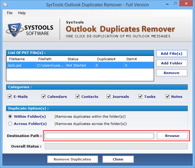 Outlook Duplicate Remover